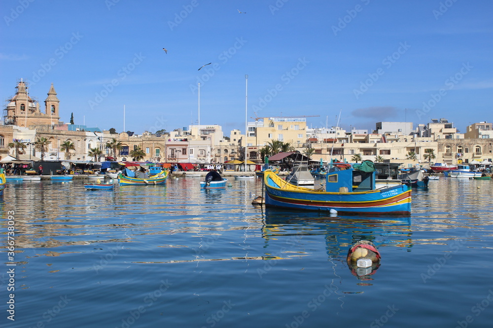 Obraz premium MARSAXLOKK - MALTA DEC 2019