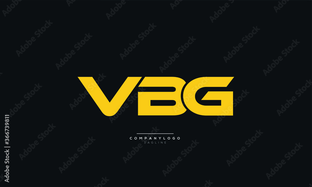 VBG Letter Business Logo Design Alphabet Icon Vector Symbol