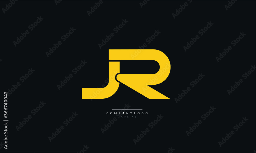 JR Letter Business Logo Design Alphabet Icon Vector Symbol JR Letter Business Logo Design Alphabet Icon Vector Symbol