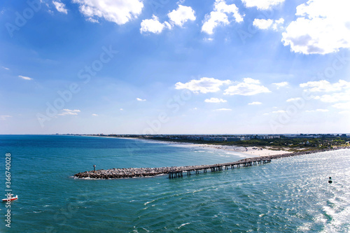 The beautiful pot and beach Cape Canaveral Florida.