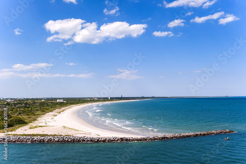 The beautiful pot and beach,Cape Canaveral Florida.