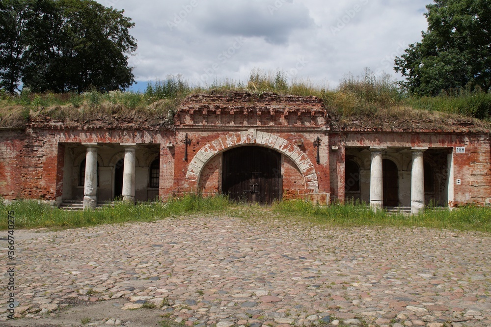 Prince Poniatowski Gate - Fortress Modlin in Poland