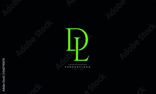 DL LD Letter Business Logo Design Alphabet Icon Vector Symbol