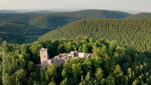 Castle of Wangenbourg in the Vosges Mountains - Bas-Rhin, Alsace, France photo