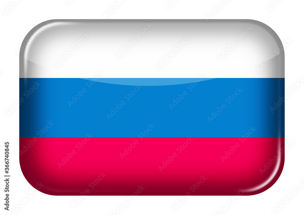 Russia web icon rectangle button with clipping path Russia web icon rectangle button with clipping path