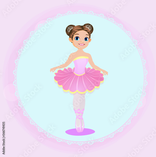 vector illustration of a ballerina