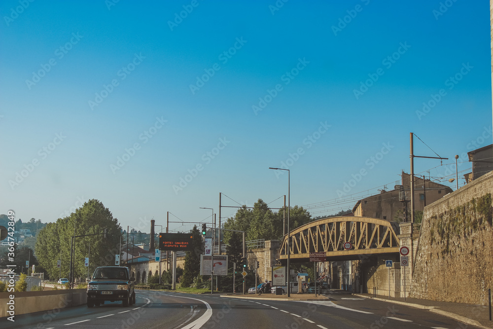 Fototapeta premium railway bridge over the river