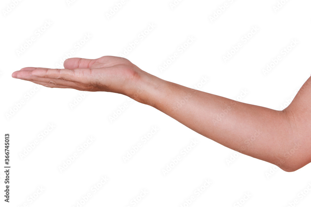 Male asian hand gestures isolated over the white background. Male asian hand gestures isolated over the white background.