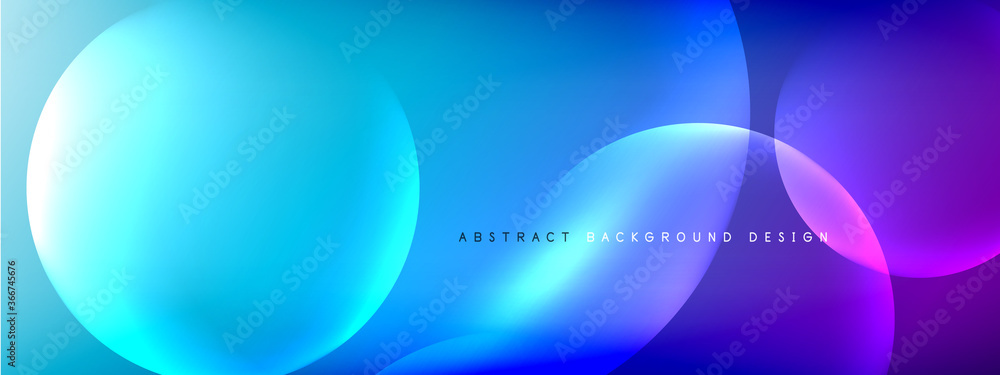 Vector abstract background liquid bubble circles on fluid gradient with shadows and light effects. Shiny design templates for text Vector abstract background liquid bubble circles on fluid gradient with shadows and light effects. Shiny design templates for text