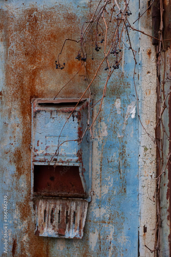 Old rusty mailbox