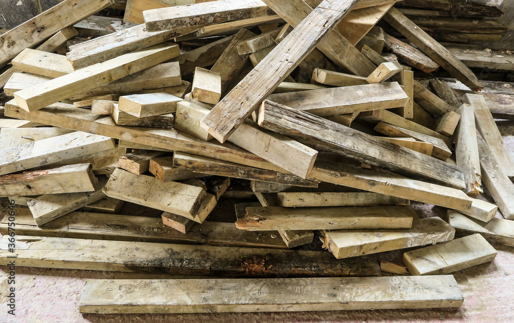broken wood stacked on the floor broken wood stacked on the floor