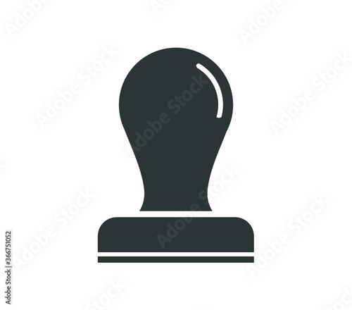 Stamp icon vector. Simple stamp illustration. 