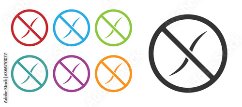 Black Anti worms parasite icon isolated on white background. Set icons colorful. Vector.