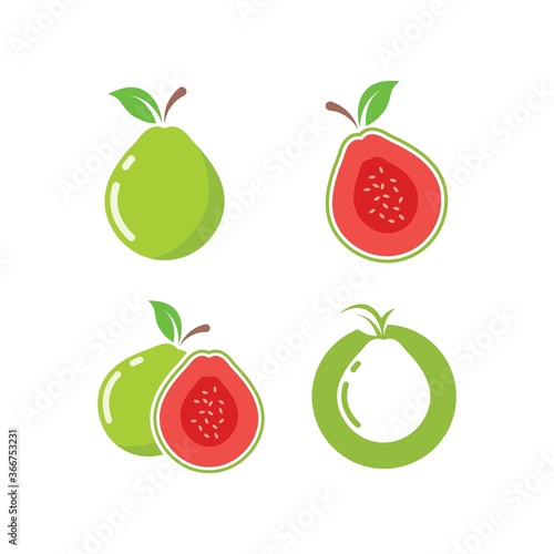 guava fruit vector icon illustration design