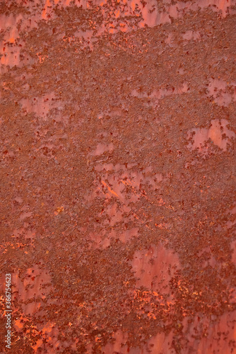 Rusty old red metal texture background © mikeosphoto