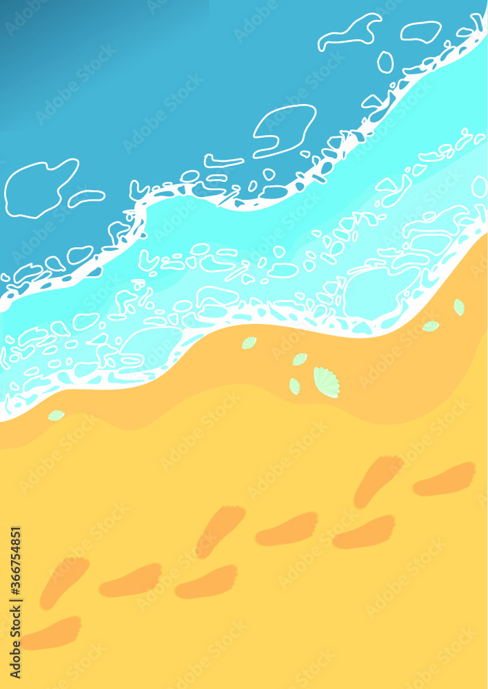 vector summer beach background vector summer beach background