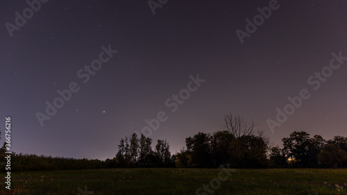 Starry night in Soufelweyersheim in France