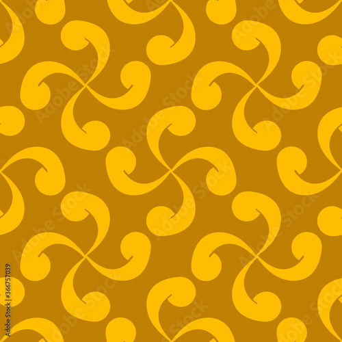 Seamless vector pattern with Basque cross Lauburu
