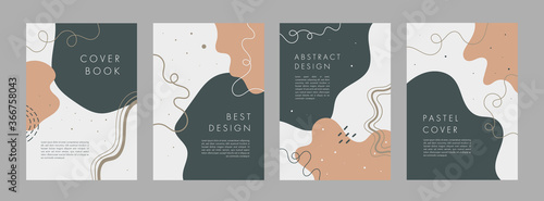 Set of abstract creative artistic templates. Universal cover Designs for Annual Report, Brochures, Flyers, Presentations, Leaflet, Magazine.