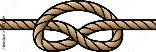 An overhand knot.