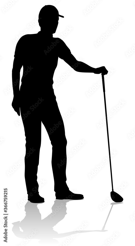 A golfer sports person playing golf A golfer sports person playing golf