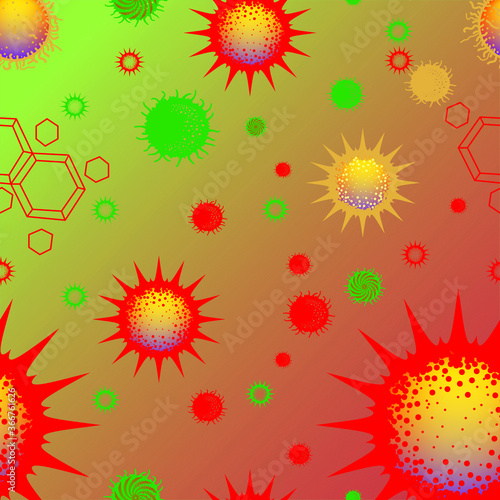 Corona virus abstract poster design. Coronavirus info-graphics vector poster design. Covid-19 infogrpahic vector design.