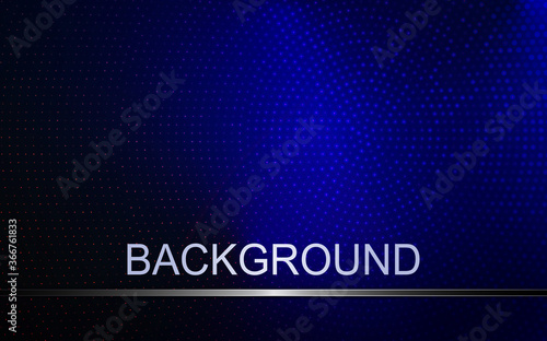 Abstract background of dark blue color, dull mosaic painted by a circle