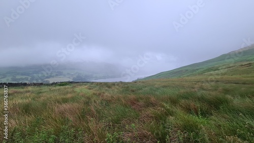 misty morning in the mountains