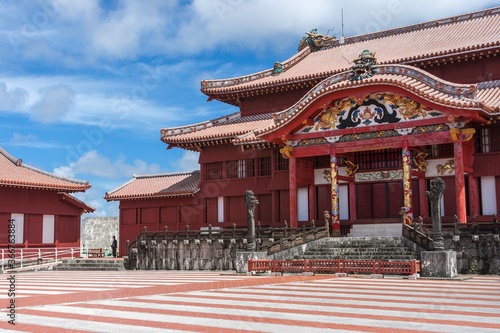 Canvas Print Beautiful shot of Shuri Castle in Naha, Japan