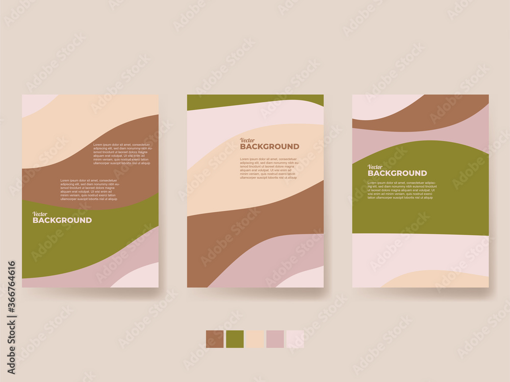 Vector set abstract geometric pattern background for business brochure cover design. Vector flyer template layout design.For business brochure, poster, annual report, leaflet, magazine or book cover. 