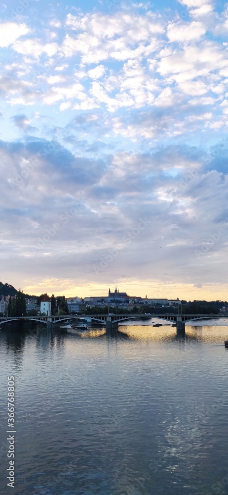 Prague, sunset