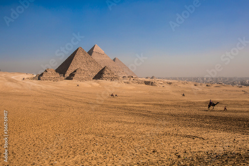 One of the two remaining Ancient Wonders of the World  The Great Pyramid of Giza  along with the other marvellous pyramids 