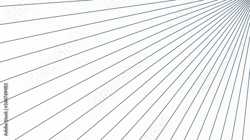 Geometric Lines Background. Blue Linear Sunburst Rays Line Style. Flat Vector Illustration Design Template Element