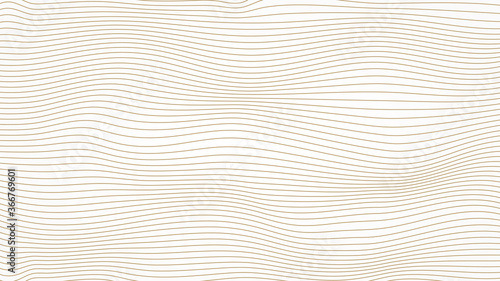 Abstract Background. Gold Dynamic Lines Flow Topographic. Line Waves Contour Geographic Grid Map. Flat Vector Illustration Design Template Element