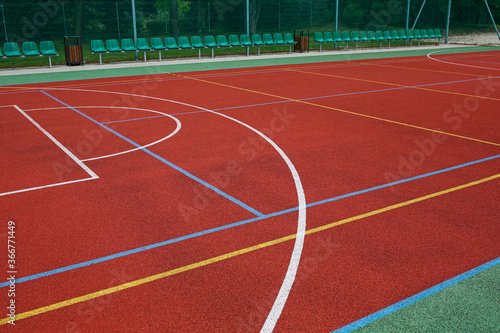 multifunctional school volleyball and basketball court field surfacesv