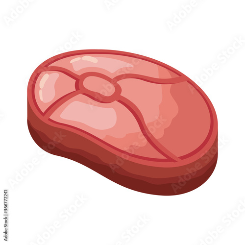 meat cut detailed style icon