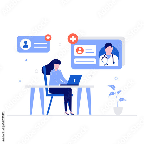 Delivery and shopping vector illustration concept with characters. Modern flat style for landing page, mobile app, poster, flyer, template, web banner, infographics, hero images.