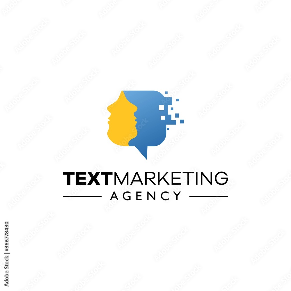 Obraz premium consultation center logo with an attractive and attractive appearance