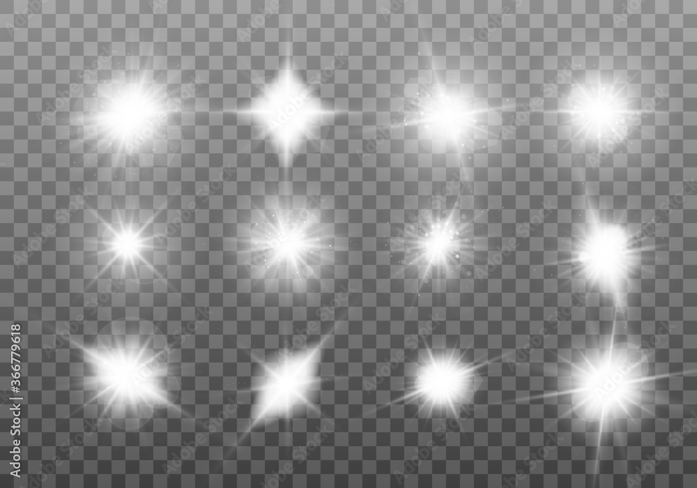 White sparkles, stars White sparkles, stars