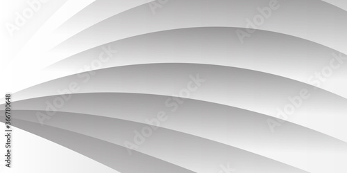 Abstract geometric curve wave white presentation background