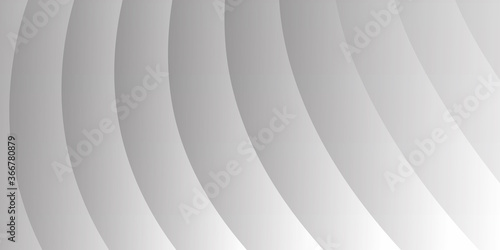 Abstract white wave curve on grey luxury background vector illustration.