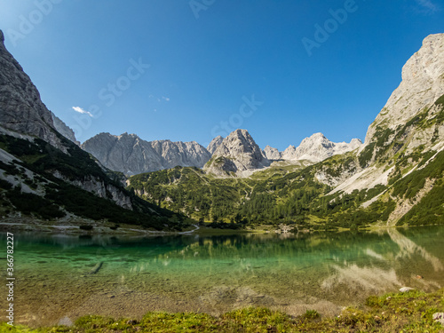 Fototapeta Naklejka Na Ścianę i Meble -  Seebensee and Drachensee near Ehrwald in Tyrol