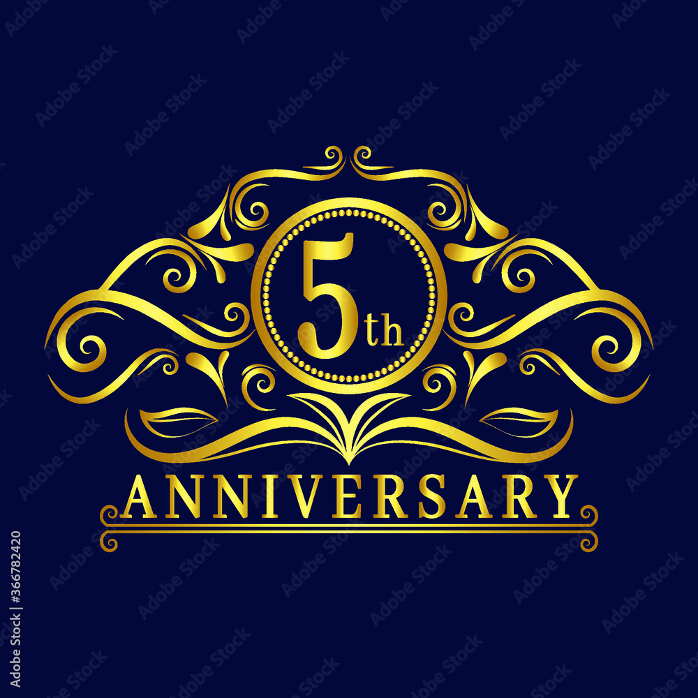 4 years Anniversary logo, luxurious 4th Anniversary design celebration. 4 years Anniversary logo, luxurious 4th Anniversary design celebration.