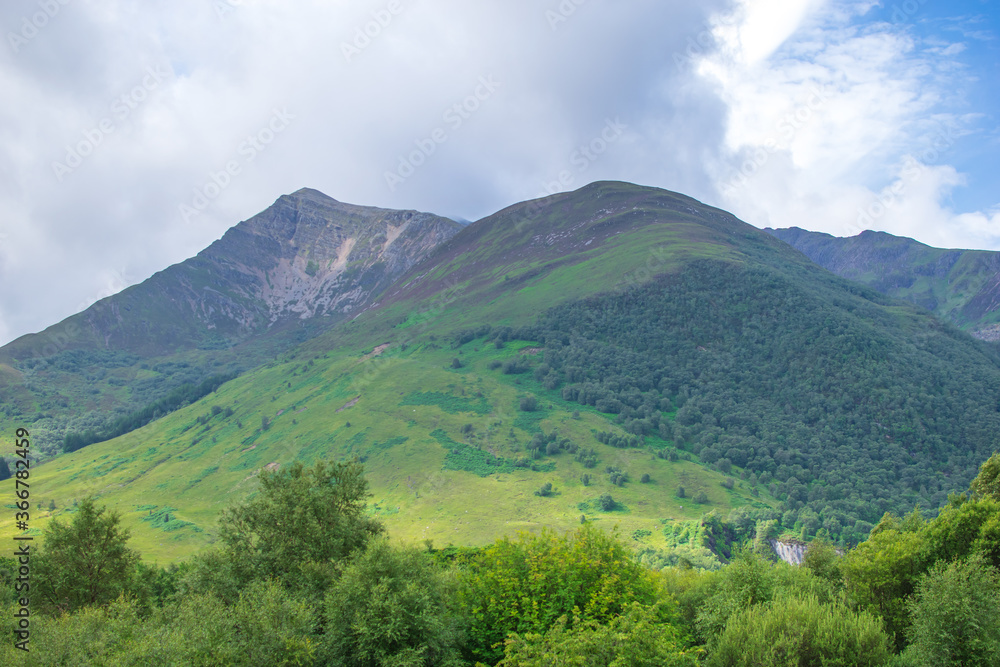 Obraz premium mountain landscape with clouds