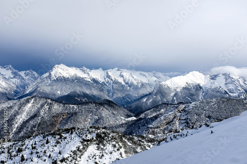 Skitourpanorama Karwendel