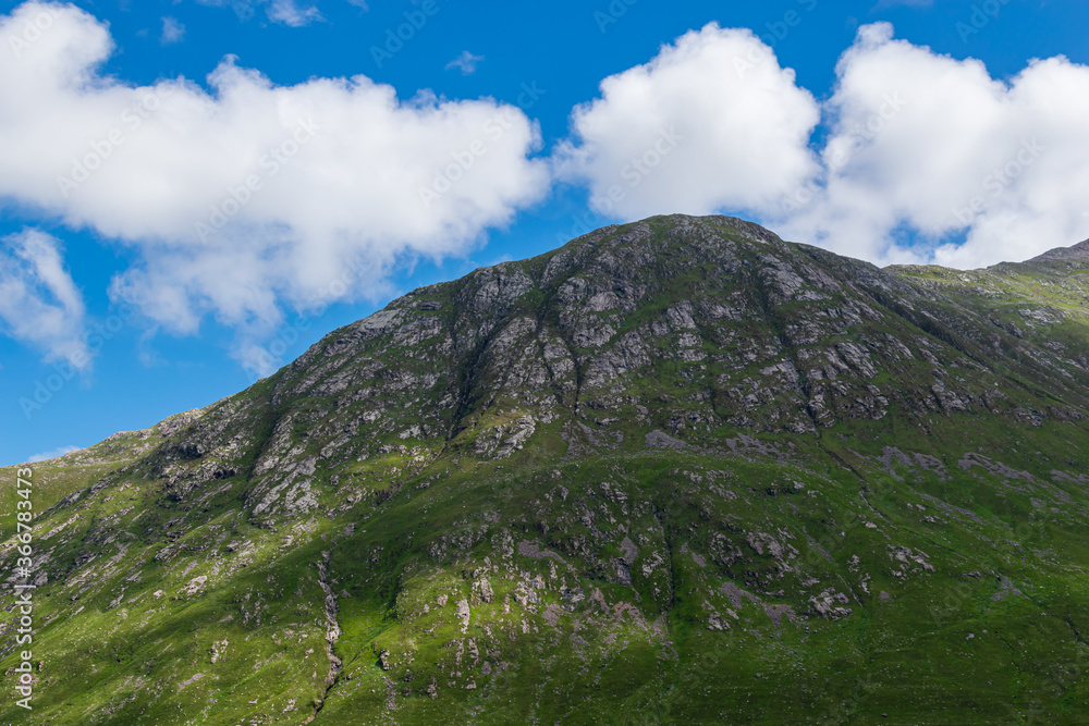 mountain landscape with blue sky