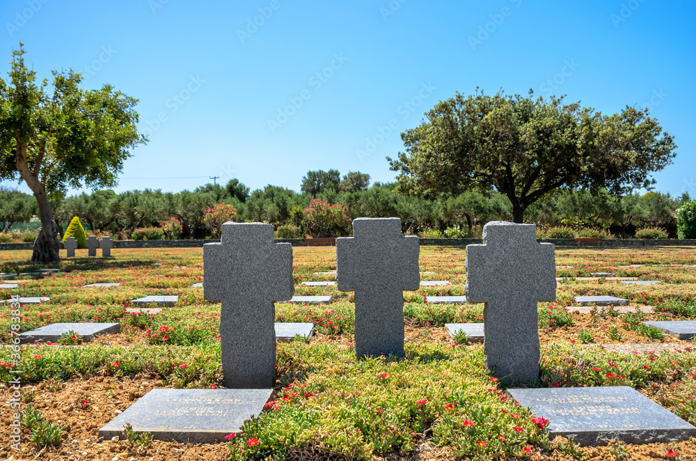 Naklejka premium Second World War German cemetery in Maleme.