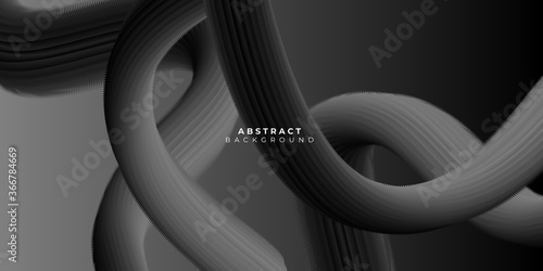 Dark black 3D neutral abstract background for presentation design