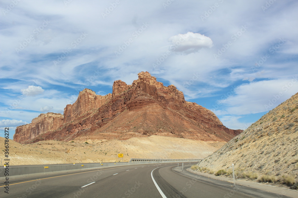 road in the desert road in the desert
