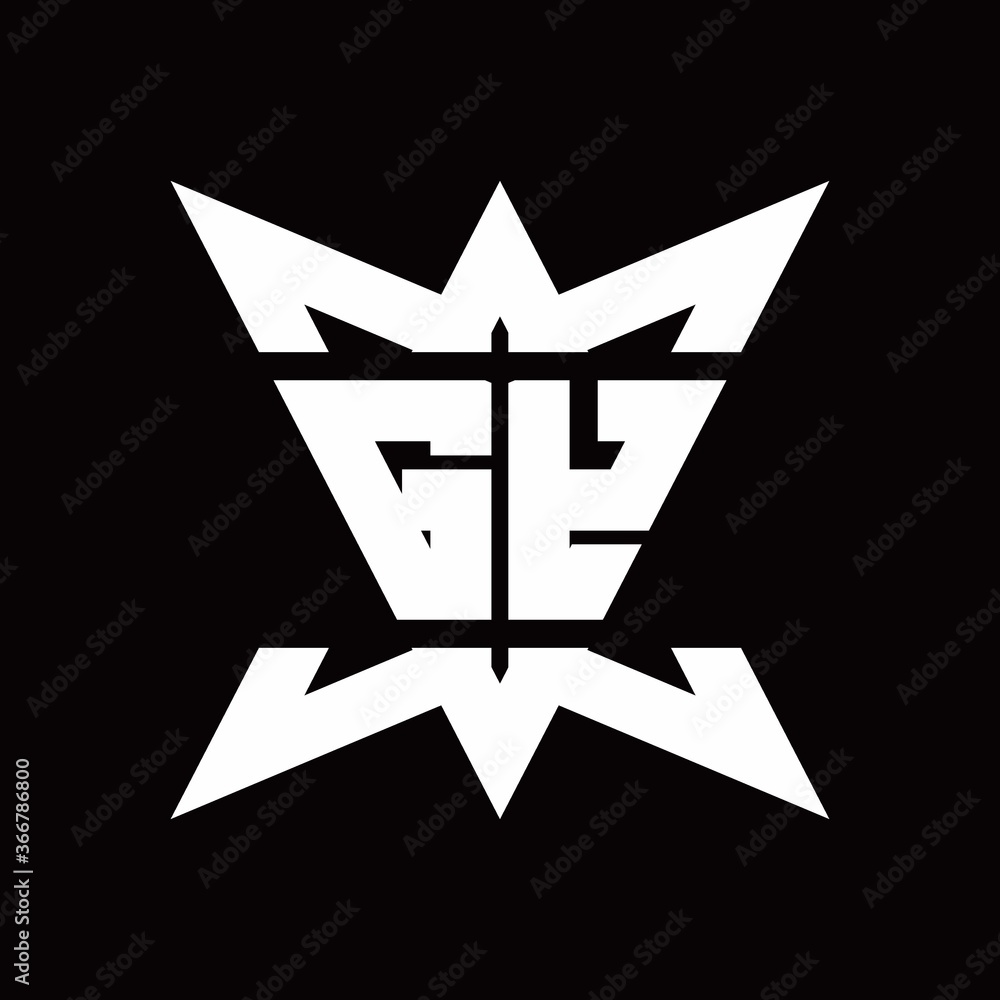 GY Logo monogram with crown up down side design template GY Logo monogram with crown up down side design template